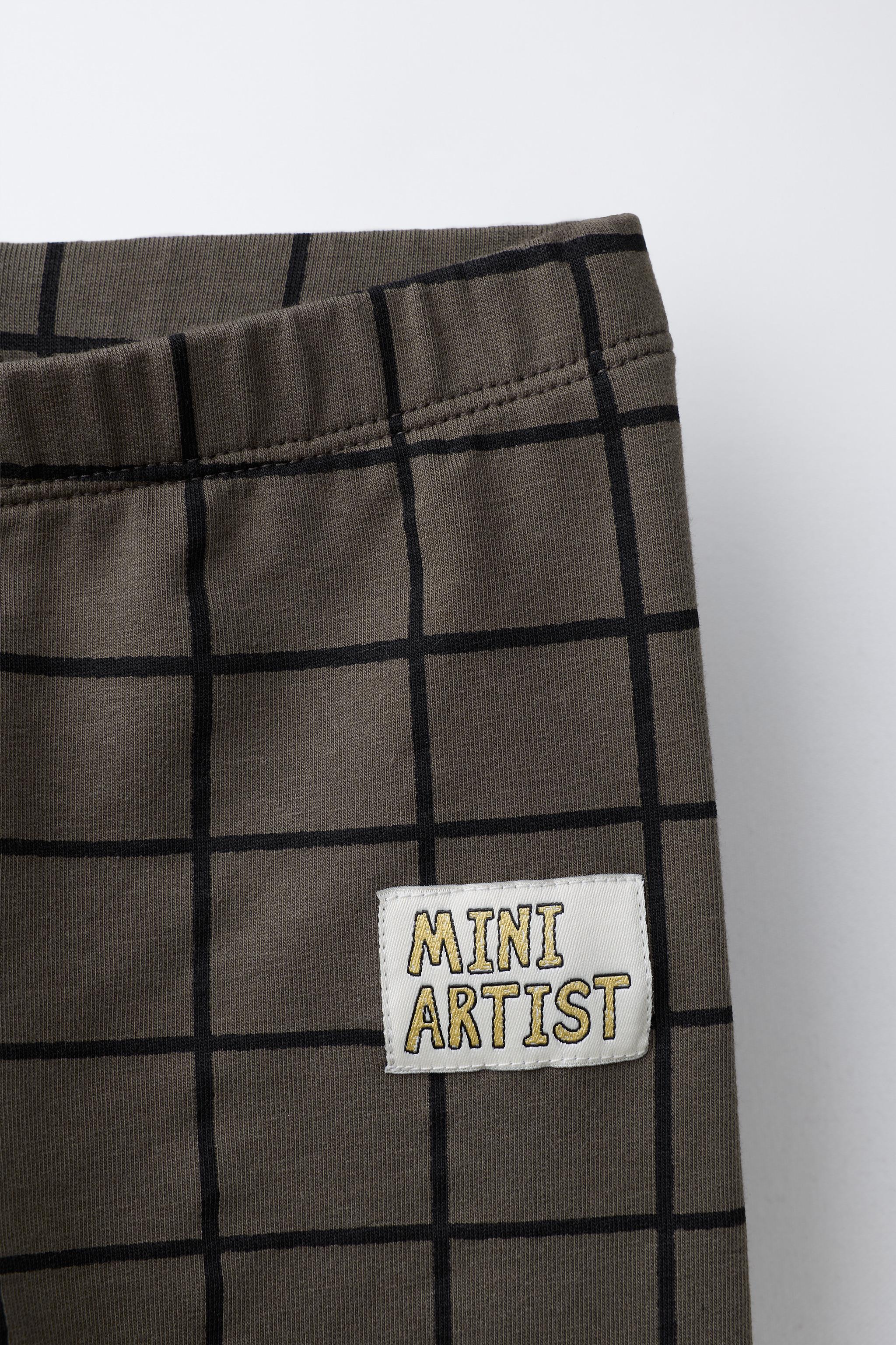 PLAID LABEL LEGGINGS